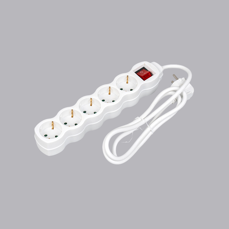LOG-05K Ổ cắm điện 5 chiều hình bầu Đức có công tắc Multi-Socket