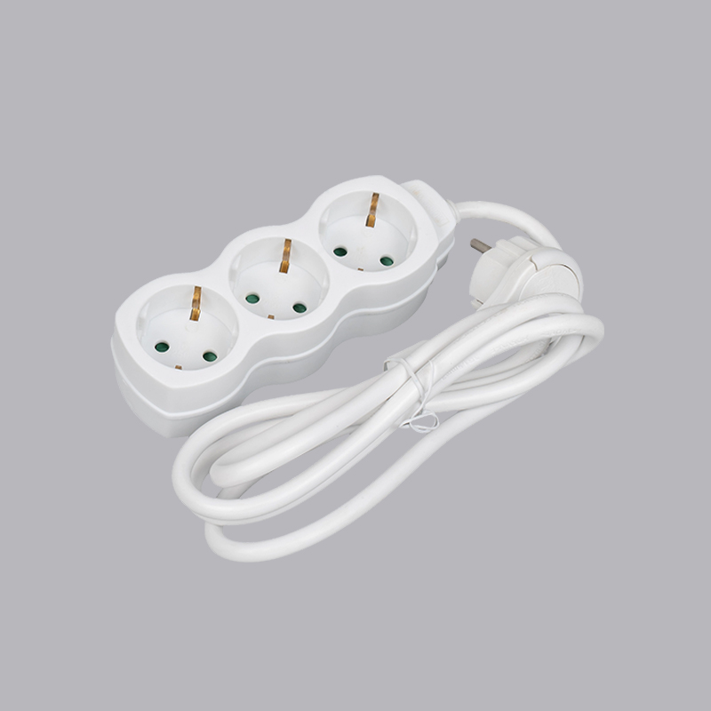 LOG-03L Ổ cắm điện 3 chiều hình quả bầu kiểu Đức có vòng kéo Multi-Socket