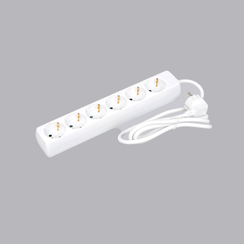 LOB-06 Ổ cắm đa năng 6 chiều hình chữ nhật kiểu Đức