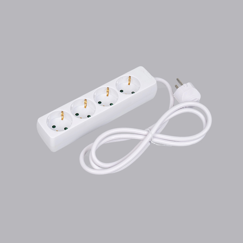 LOB-04 Ổ cắm đa năng 4 chiều hình chữ nhật kiểu Đức